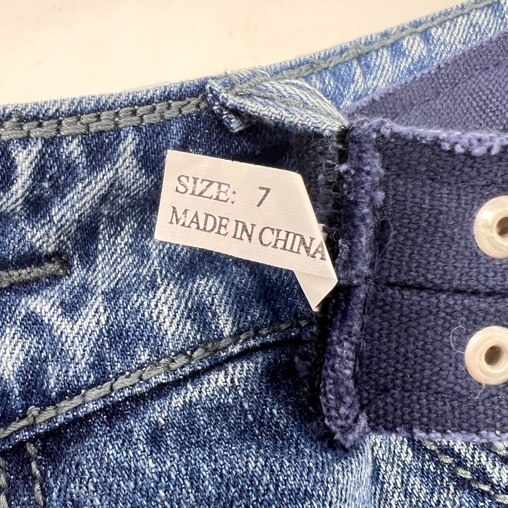 So Wear It Declare It Denim Stretch Mini Skirt With Belt Size 7 NWT - Picture 13 of 16